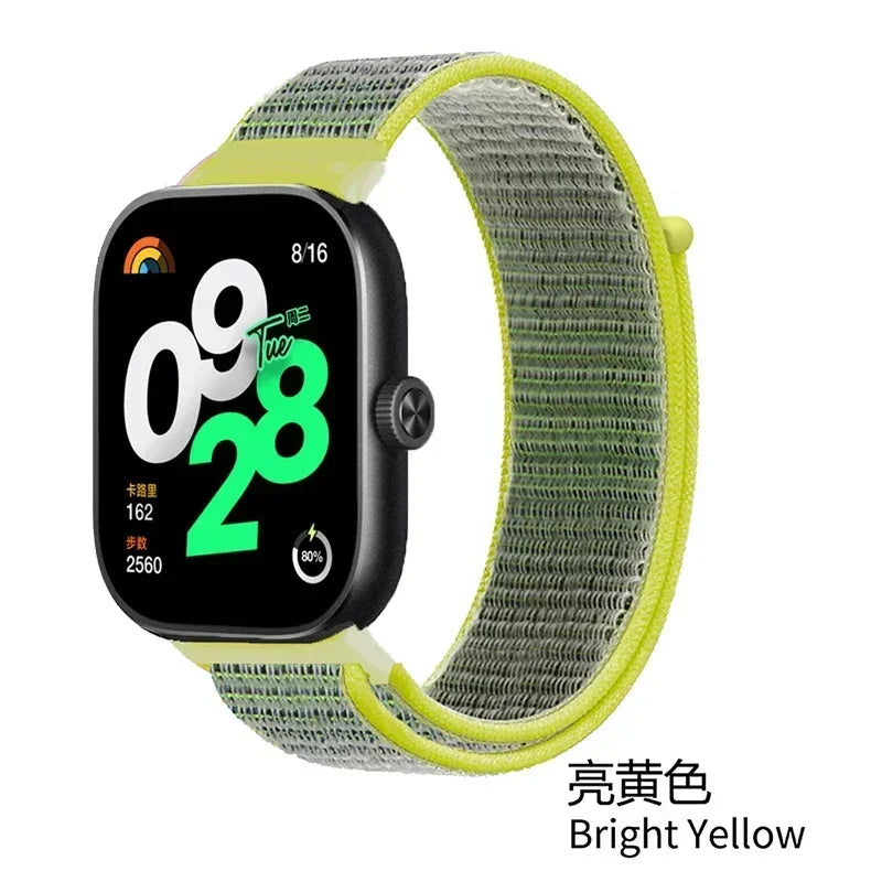 Breathable Strap for Xiaomi Redmi Watch 4/5/6 Nylon Replaceable Wristband Smart watch Belt for Mi Band 9/8 Pro Sport Watchband