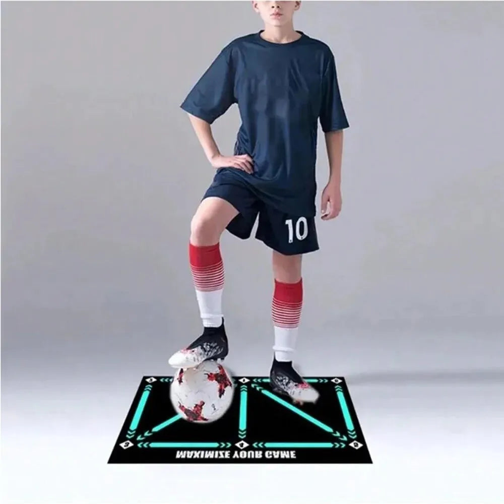 1Pc Soccer Ball Control Training Mat | Stable and Silent Rubber Base | Digital Guidance Design,Improve Ball Sense,Daily Training