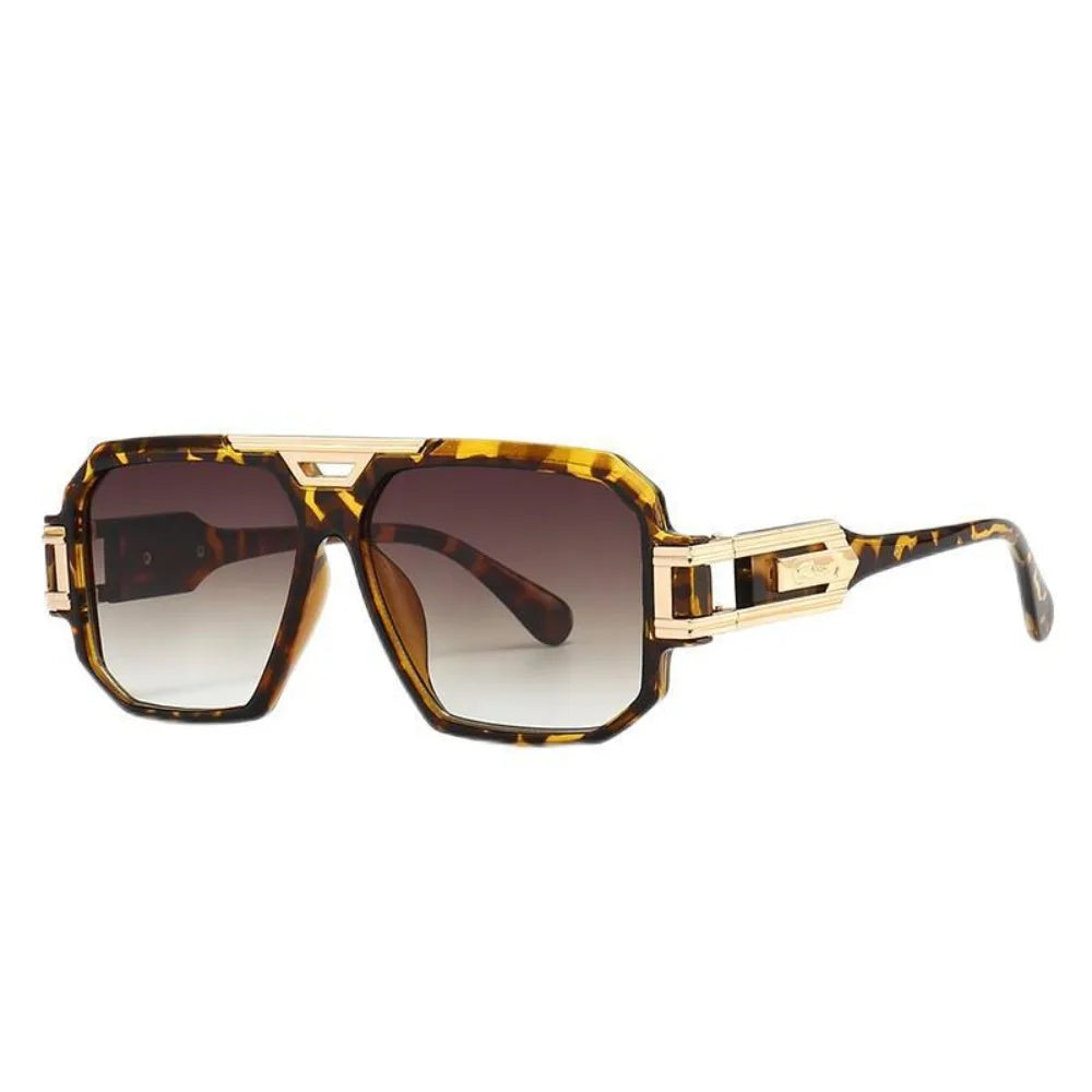 Party Square Full Frame Sunglasses Large Frame Oversized Anti-UV Glasses Street Style PC Retro HD Sunglasses Men