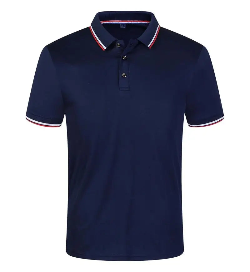 Cross Border Short Sleeved Polo From Europe Popular Summer Casual Lapel Large Size High-Quality Business Office Uniforms