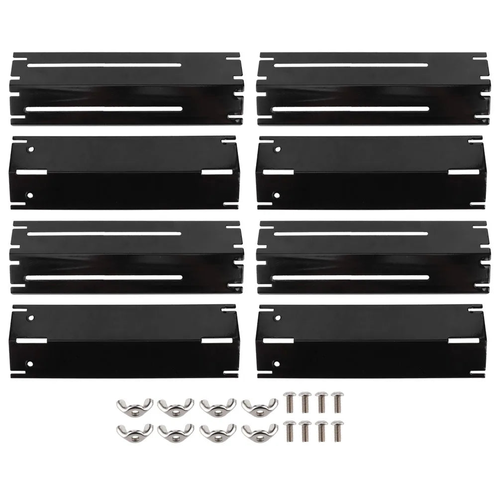 2/4 pair Adjustable Grill Heat Plate Shield Heat Tent Replacement Parts For BBQ Gas Grill Heat Plate Shield Tent Burner Cover