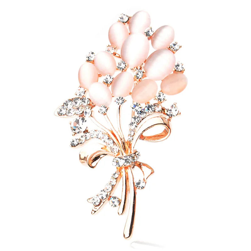 Fashionable brooch for women's cardigan, luxurious ornamental pin for a big atmosphere, imitation crystal accessory for daily an