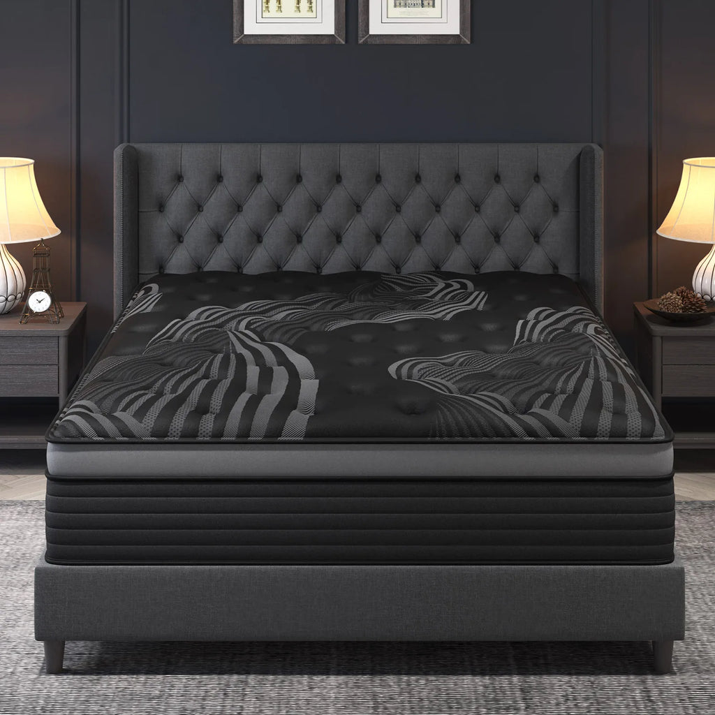 12"14" Gel Memory Foam Hybrid Pocket Spring Mattress Twin Full Queen King Bed Mattress In A Box, Medium Firm Motion Isolation