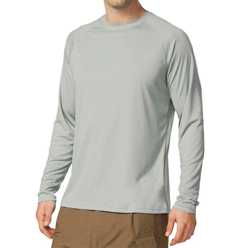 Men's Sun Protection shirts Summer UPF 50+ Long Sleeve Quick Dry Men Shirts Breathable Hiking Fish Performance Tops UV-Proof