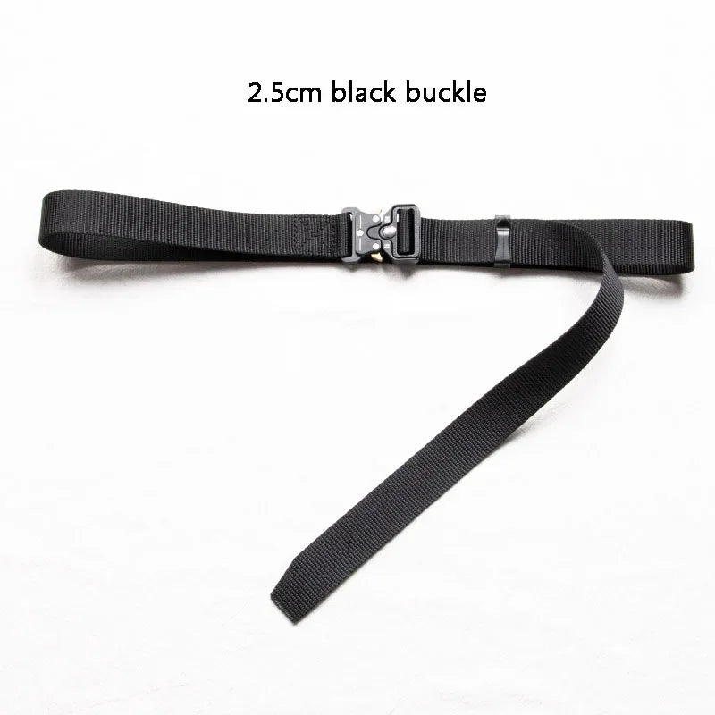 3.8cm 3cm 2.5cm Canvas Tactical Belt for Male and Female Trend Fashion Hip Hop Punk Y2k Girdle Outdoor Sports Youth Waistband