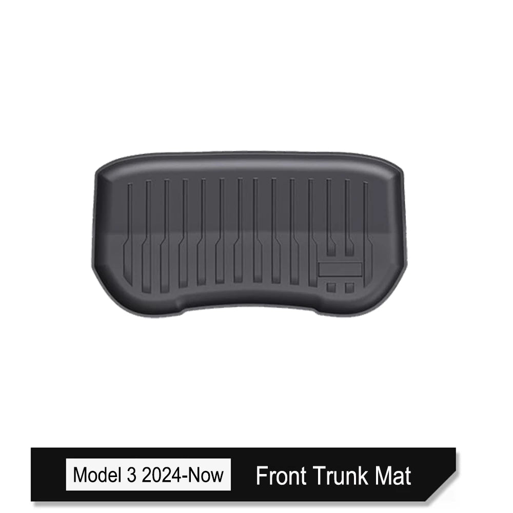 For Tesla Model 3 2026 2025 2024 Front Rear Trunk Mat Back Seat Backrest Protective Pads Cargo Liner Anti Dirty Mat Accessories