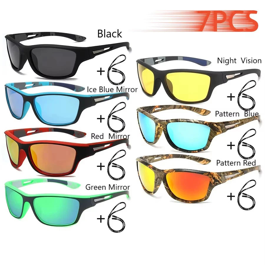 Fashion Sports Sunglasses With Chain Men Women Brand Designer Retro Sun Glasses Cycling Climbing Fishing Eyewear