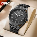 Opk Brand Men Watch Simple Fashion Waterproof Luminous Stainless Steel Strap