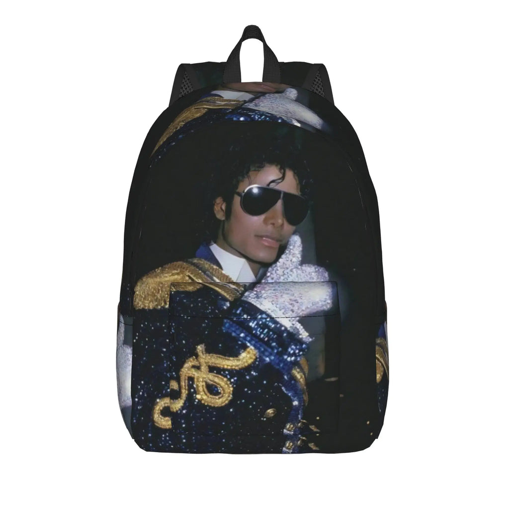 Michael Jacksons Musical Movie 2026 Casual Backpack Gift High School Business  Daypack for Men Women Laptop Canvas Bags