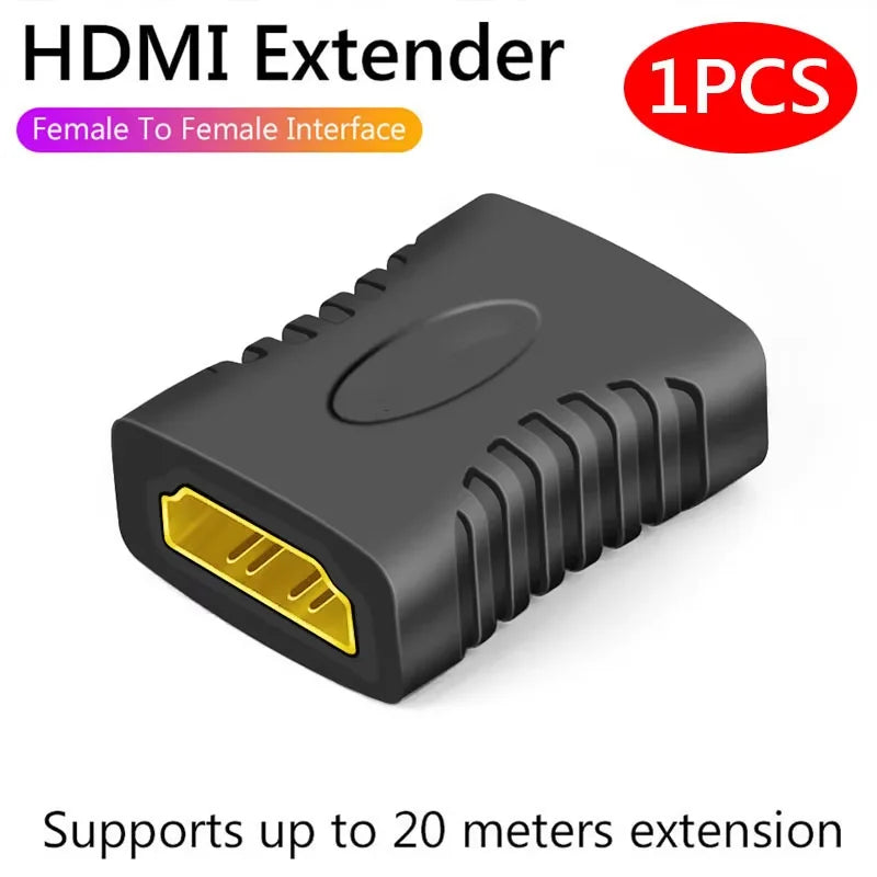 NNBILI 4K HDMI Extender Female To Female Converter Extension Adapter For Monitor Display Laptop PS4/3 PC TV Hdmi Cable Extension