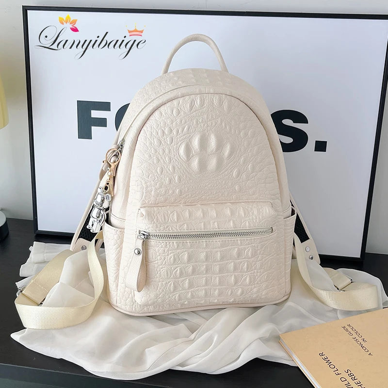Women's Backpack Ladies Big Bagpack for Teenager Girl PU Leather Large Capacity Shoulder Bags for Women 2026 Mochilas Feminina