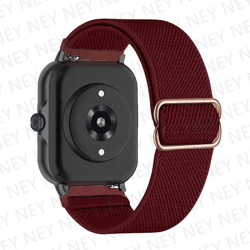 Shiny Elastic strap For Amazfit gts 4-3-2-2e-mini/bip-U-S-lite/Stratos 2 20mm/22mm band Bohemian Pride bracelet gtr-4-3-3pro-2e