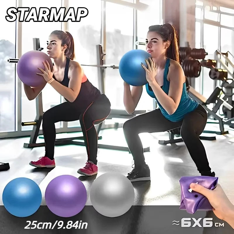 25CM New Yoga Pilates Ball Exercise Gymnastic Fitness Balance Gym Core Indoor Training Mini Balls Small Therapy Improves