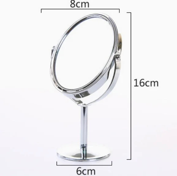 3 Inches Desktop Makeup Mirror Tabletop Mirror Double Sided Rotating Vanity Mirror For Makeup Mirrors Desktop Mirror