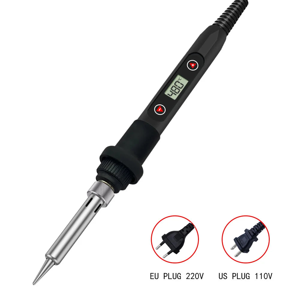 NEW Electric Soldering Iron 16IN1 80W LCD Digital Display 180-500 Adjustable Replaceable Head Soldering Iron Tin Pen Welding Kit
