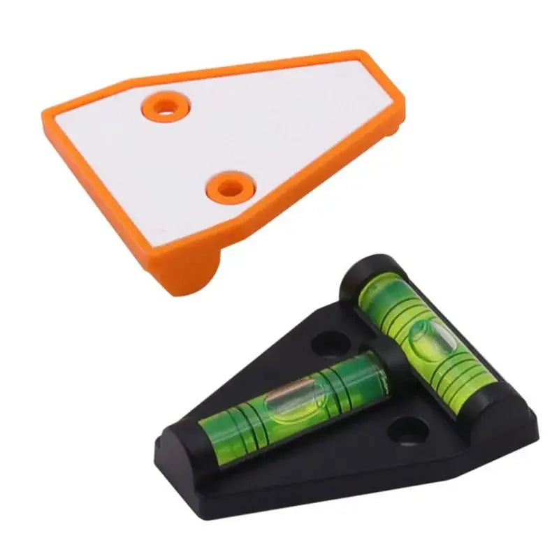 RV Triangle Level Measuring Kit for Caravan Camper T-Type Spirit Level Plastic Measuring Vertical and Horizontal Adjuster Scope