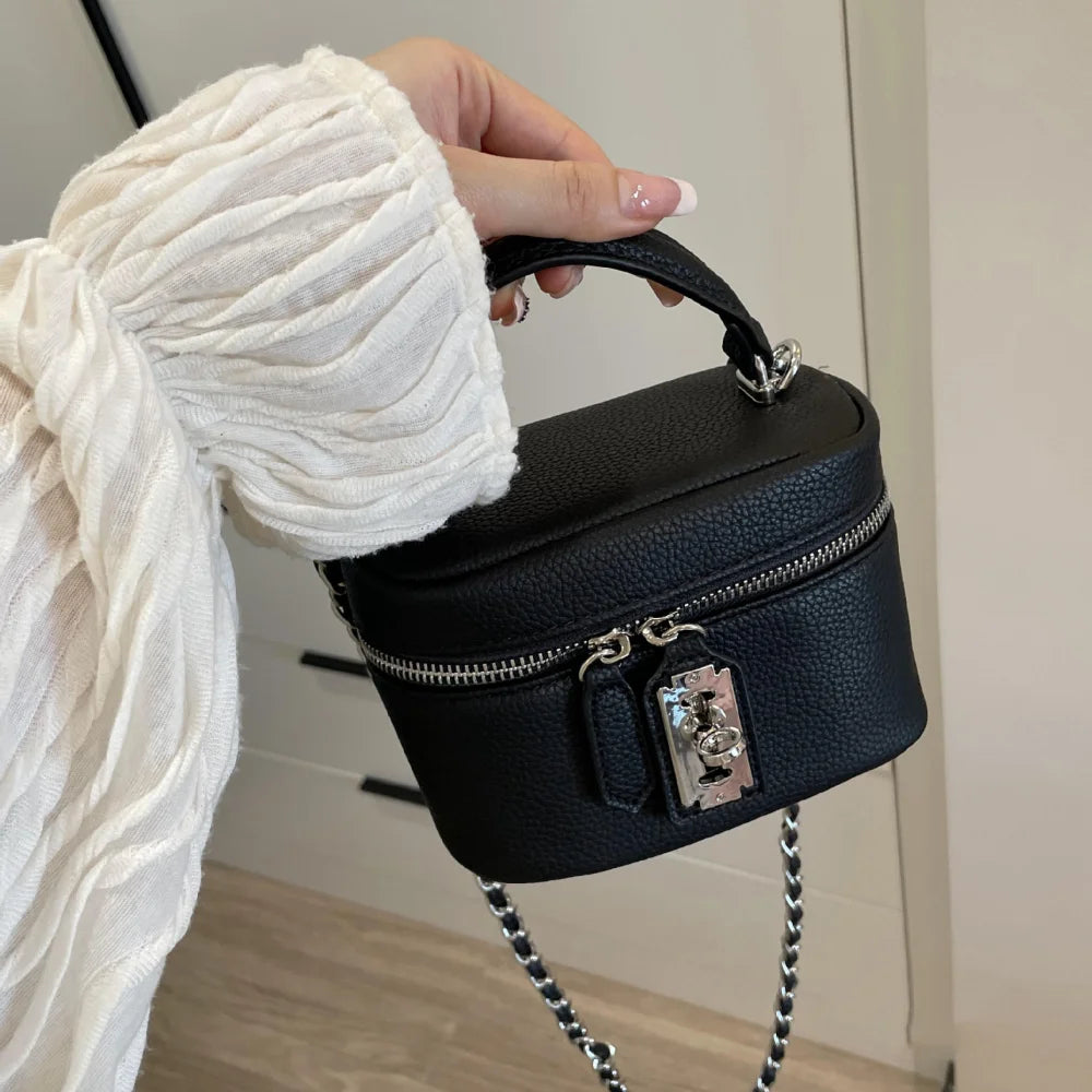 Cute Fashion Female Crossbody Bags PU Square Shoulder Bag Chain Handbags Mobile Phone Bag for Women