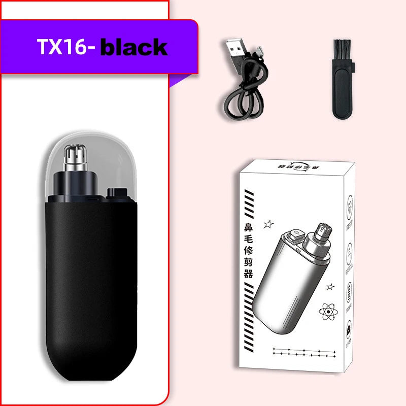 Rechargeable Nose Hair Trimmer and Facial Hair Remover for Men Nose Hair Shaver for Nasal Clearance - Portable Grooming Tool For