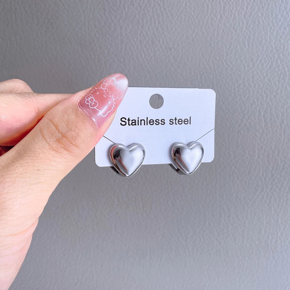 316l Stainless Steel Vintage-Inspired Waterproof Stud Earrings Personalized Charm Fashion Jewelry Accessories Bijoux Gift