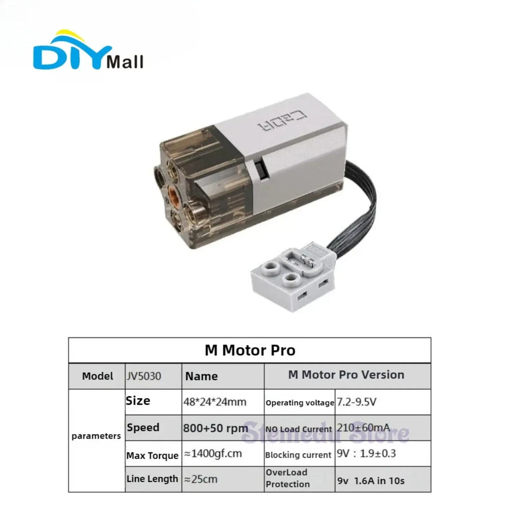 CaDA MOC Power Servo Motors Pro Compatible with  Building Blocks Power Functions Car Truck Model Upgrate Technical Parts