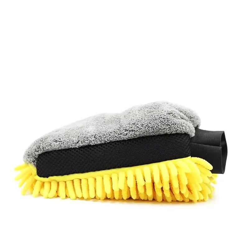 Soft Anti-scratch Car Wash Glove Coral Mitt Multifunction Thick Cleaning Wax Detailing Brush for Car