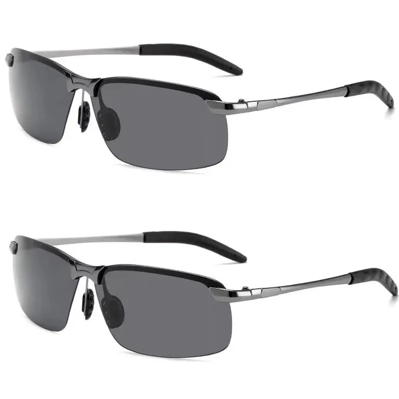 1/2pcs Photochromic Polarized Sunglasses Intelligent Color Changing Sun Glasses Driving Fishing Cycling Day Night Vision Goggles