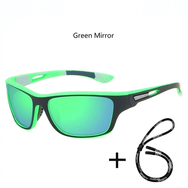 Fashion Sports Sunglasses With Chain Men Women Brand Designer Retro Sun Glasses Cycling Climbing Fishing Eyewear