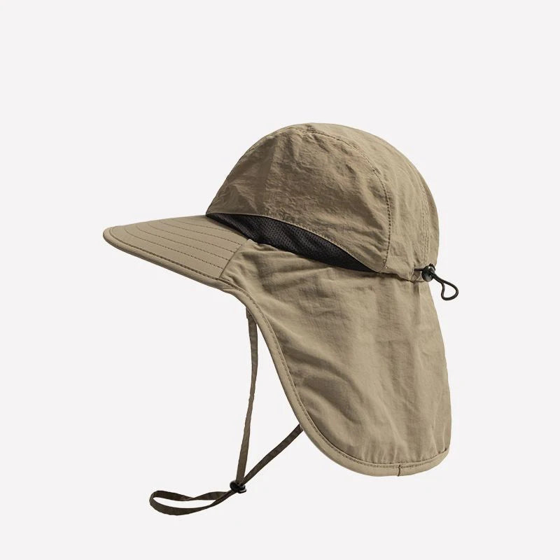 Sunscreen and sun shading outdoor hats for men and women, summer neck protection fishing hats, hiking hats
