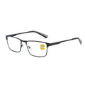 Men's Business Reading Glasses Alloy Big Frame Male Anti Blue Light Hyperopia Presbyopia Prescription Glasses +0.75-+4