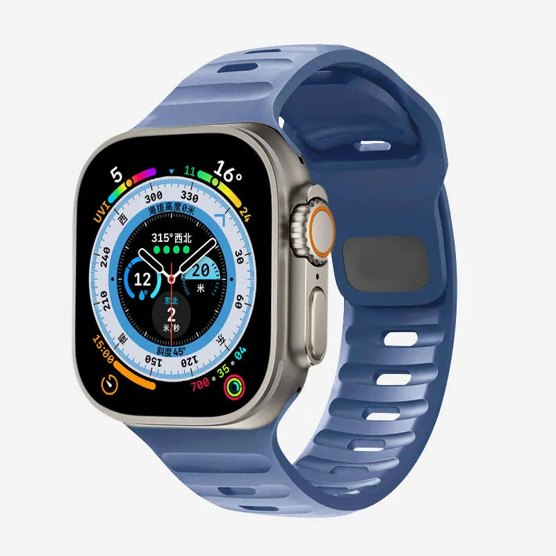 Soft Silicone Strap For Apple Watch Band Ultra 49mm 44mm 45mm 42mm 41mm 40mm 38mm sport Watchband iwatch Serise 8 7 6 5 bracelet