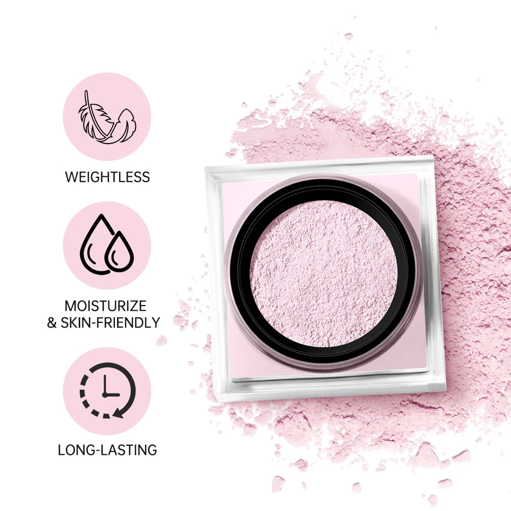 Lakerain Loose Baking Setting Powder Oil Control Natural Matte Finish Long Lasting Makeup Setting Powder Korean Cosmetic 4colors