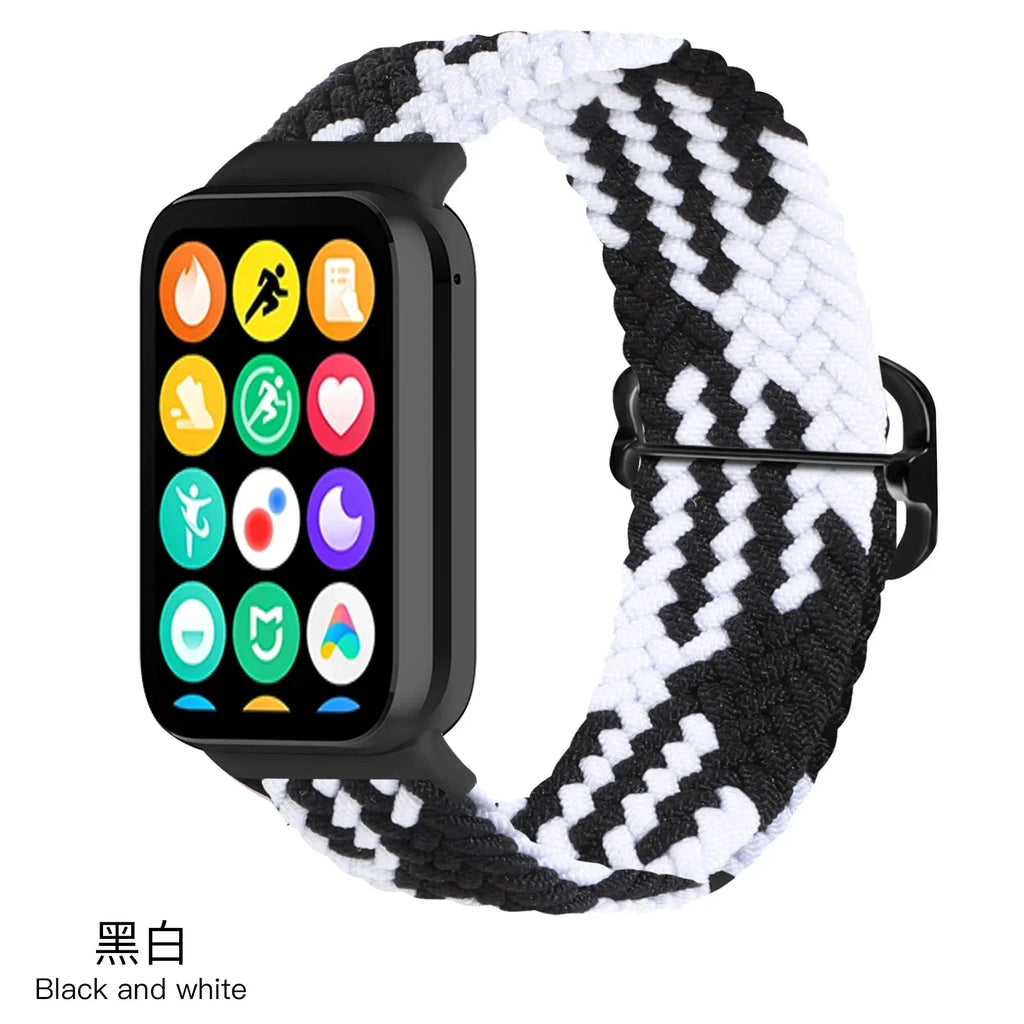 Nylon Strap for Xiaomi Mi Band 9/8 Pro Breathable Replaceable Bracelet Wristband Correa Redmi Watch 4/5/6 Watchband Accessories
