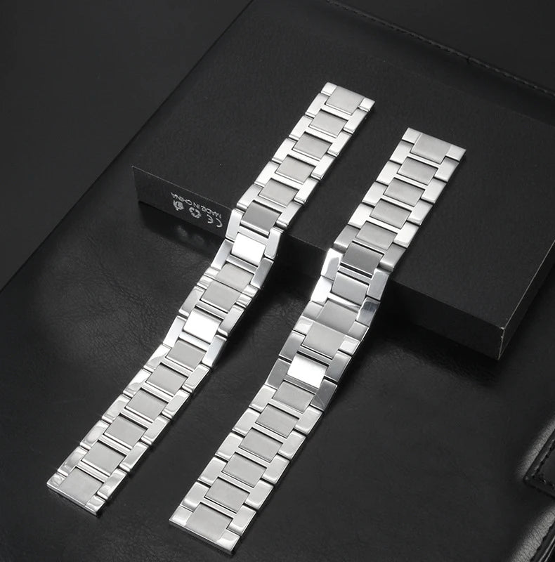 For Cartier Tank Solo Series Watchband Luxurious Stainless Steel Bracelet High Quality silver Strap 16mm 17.5mm 20mm 22mm 23mm