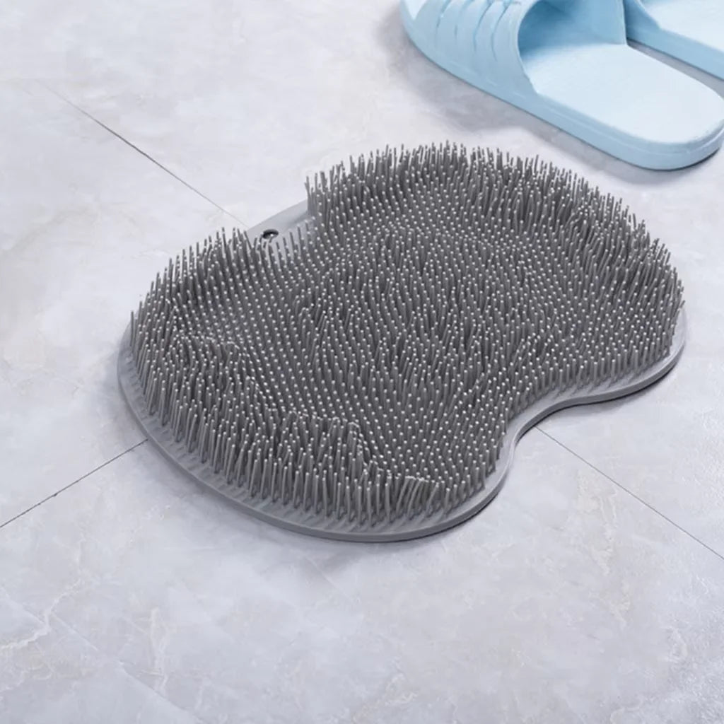 Multifunctional Back Rubbing Artifact Bath Brush Non-Slip Mat Suction Cup Rubbing Back Silicone Bath Massage Foot Rubbing Mat