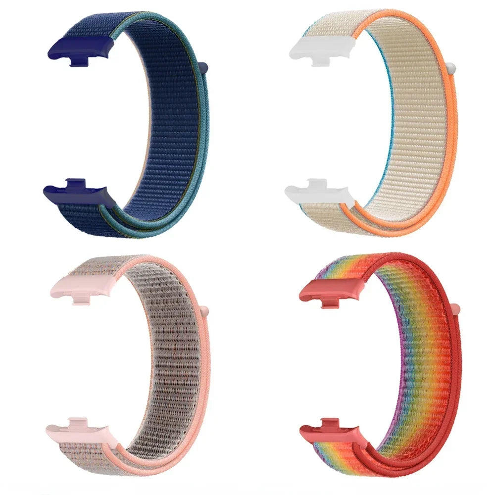 Nylon Strap for Xiaomi Mi Band 9/8 Pro Breathable Replaceable Bracelet Wristband Correa Redmi Watch 4/5/6 Watchband Accessories