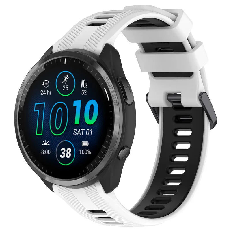 22mm Silicone Strap For Garmin Forerunner 965 Solar 945 935 745 Smart Watch Band Sport Wristband Bracelet For Fenix 5 6 7 Pro