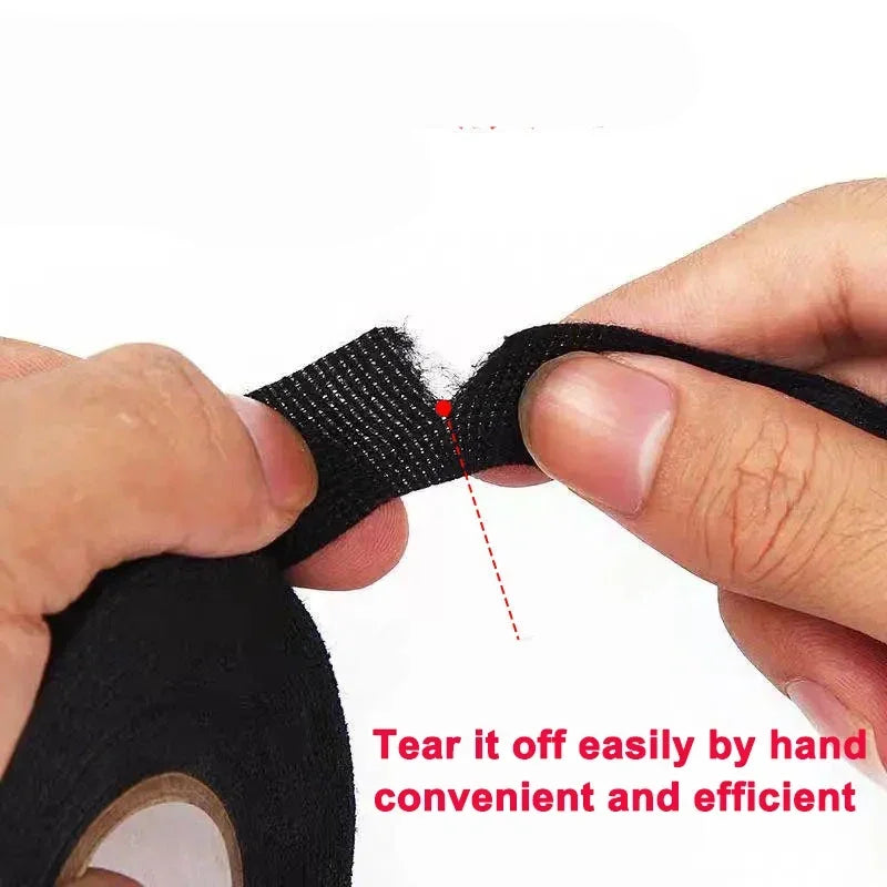 Electrical Tape Car Wiring Cloth Fabric Tape 9mm/15mm/19mm/25mm Adhesive Tapes Heat-resistant  Auto Harness Cable Organizer