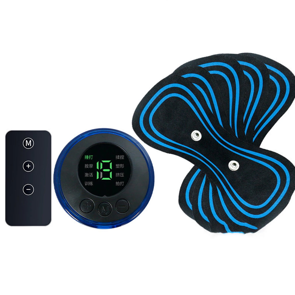 Portable LCD Neck Massager Pad Washable Back Lumbar Fatigue Relief Device