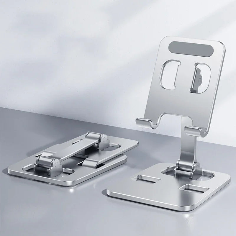 Universal Aluminum Alloy Tablet Stands Holder Flexible for iPad Adjustable Folding Lazy Desktop Live Mobile Phone Stand Mount