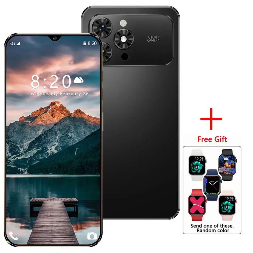 2026 NEW For i17 Pro Max Smartphone Original 7.0HD Cellphones 5G Dual Card Mobile Phones 8000mAh Android 15 Unlocked Cell Phone
