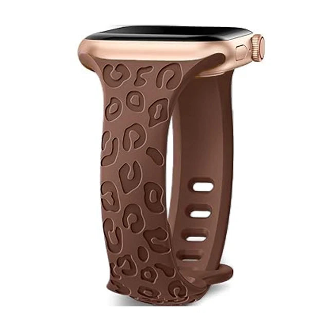 Slim Strap For Apple Watch Band 40mm 41mm 42mm 38mm 46 44mm 45mm Engraved Silicone bracelet Correa Series 11 10 8 7 6 9 5 4 3 SE