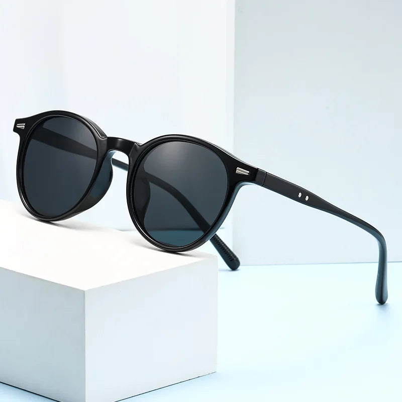 Vintage Round Sunglasses for Women Men Circular Sun Glasses Female Oval Eyewear Sunglasses for Male Female Eyeglasses