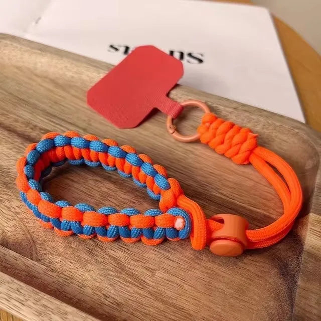 Handwoven Adjustable Mobile Phone Universal Lanyard Wrist Strap Outdoor Sports Convenient Safety Anti-Drop Rope