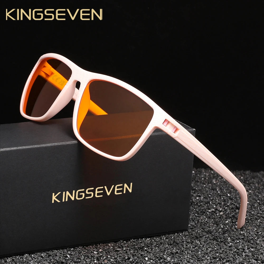 KINGSEVEN 99% Anti-Blue Ray Glasses Transparent Lens Eyeglasses Men Women Computer High Multiple Blue Light Blocking Eyewear