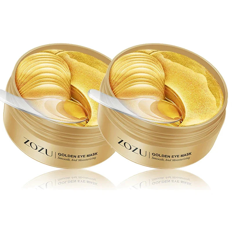 120pcs Avocado Golden Collagen Eye Mask Anti Dark Circles Eye Bags Moisturizing Anti Wrinkle Eye Patches Skin Care Products