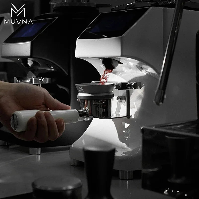 MUVNA Magnetic Dosing Ring Funnel 51/53/58mm, Espresso Ring Dosing Anti-Spill with Magnet Fit Portafilter Barista Accessories