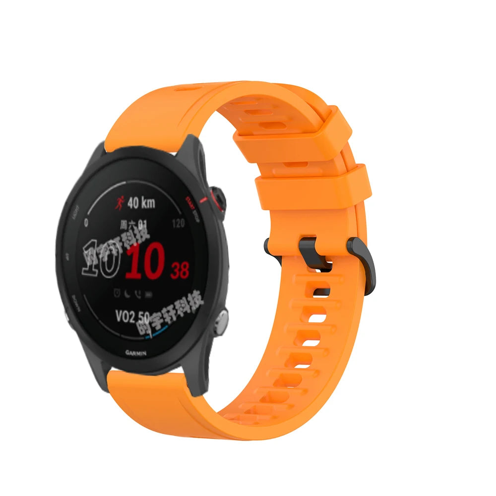 20mm Silicone Strap For Garmin Forerunner 165 168 245 645 Music Watchband For Garmin Vivoactive 3 5 Band Venu/SQ/2 Plus Bracelet