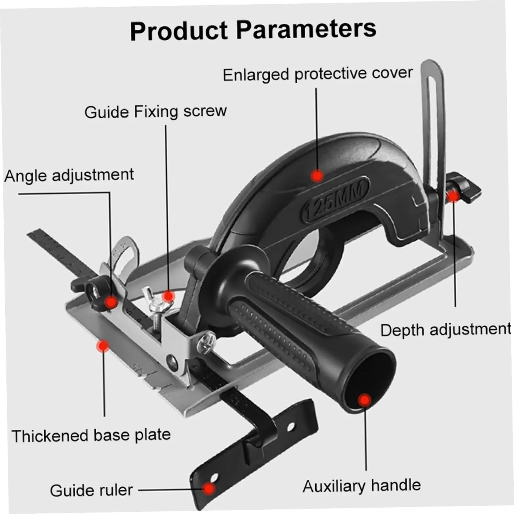The New Angle Grinder Stand 45°Adjustable Angle Grinder to Cutting Machine Bracket Dust Free Angle Grinder Machine Base Stand