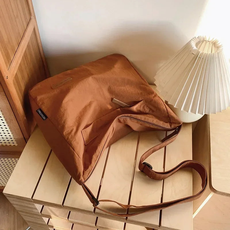 Japanese Women Men Shoulder Crossbody Bag Large Canvas Messenger Bags for Student 2024 Brand Book Bags Female Handbag Satchels