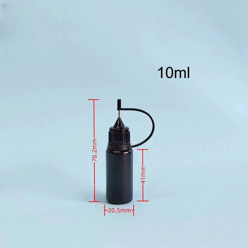 100-5ML Needle Tip Glue Applicator Plastic Bottle Essential Oil Injection Pigment Bottle Mobile Phone Dropper Repair Tool